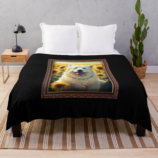 Item preview, Akbash Sunflower Painting Adorable Dog designed and sold by rafaeltto.