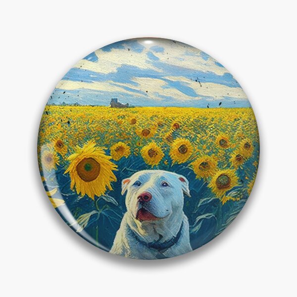 Item preview, Akbash Sunflower Painting Adorable Dog designed and sold by rafaeltto.