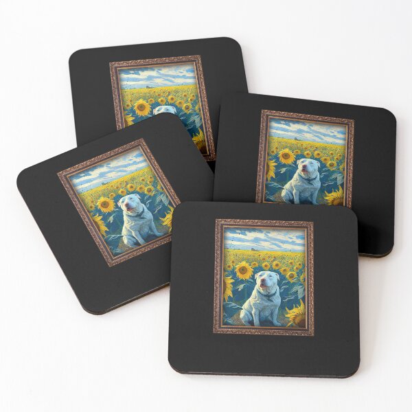 Item preview, Akbash Sunflower Painting Adorable Dog designed and sold by rafaeltto.