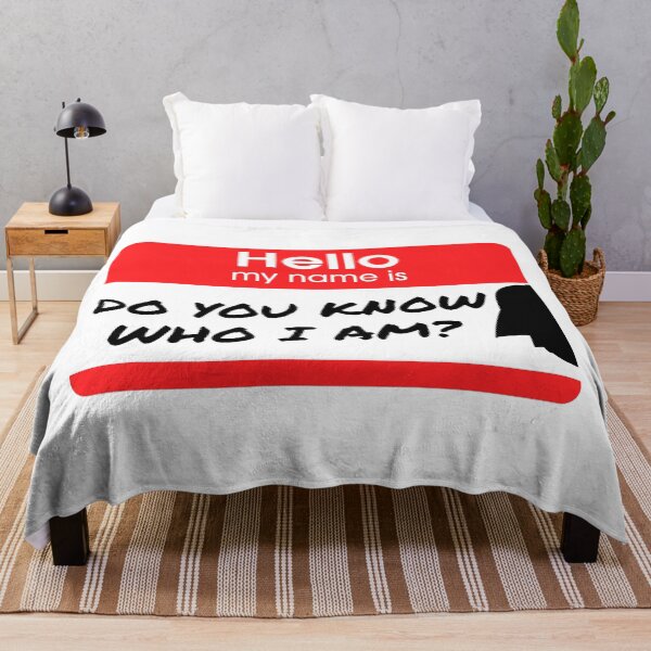 Item preview, Do You Know Who I Am? name badge designed and sold by LivingItFunky.
