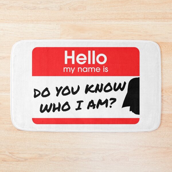 Item preview, Do You Know Who I Am? name badge designed and sold by LivingItFunky.