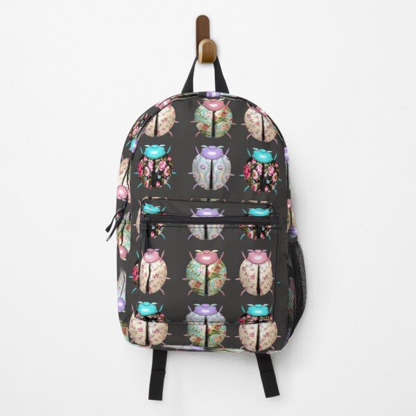 Item preview, Lady bugs with printed floral fabric patterned wings. designed and sold by claireseyeview.