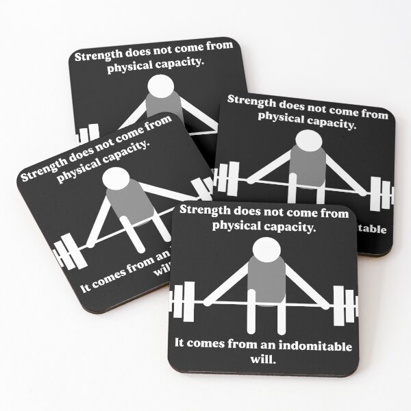 Item preview, strength does not come from physical capacity - funny fitness quotes designed and sold by Kast25.