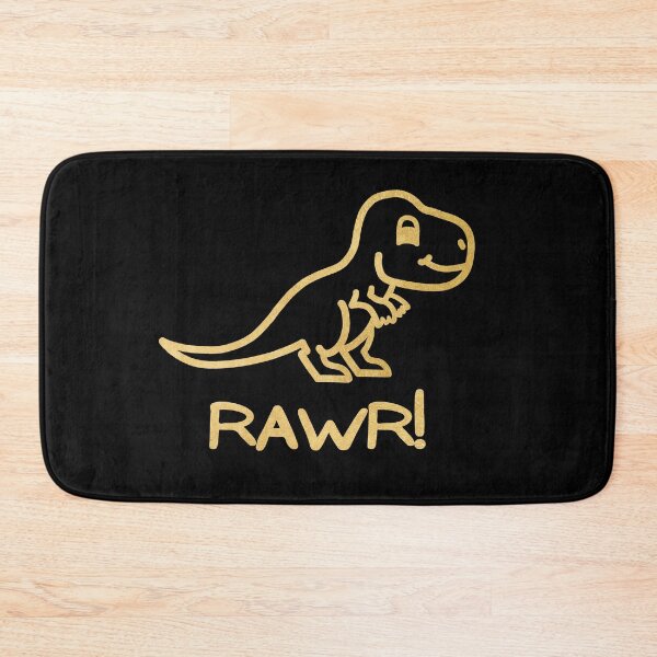Item preview, RAWR! Cute Little Baby Dinosaur - Gold designed and sold by LadySquiggle.