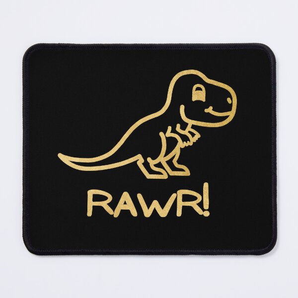 Item preview, RAWR! Cute Little Baby Dinosaur - Gold designed and sold by LadySquiggle.