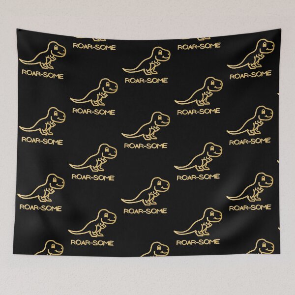 Item preview, ROAR-SOME! Cute Little Baby Dinosaur - Gold designed and sold by LadySquiggle.