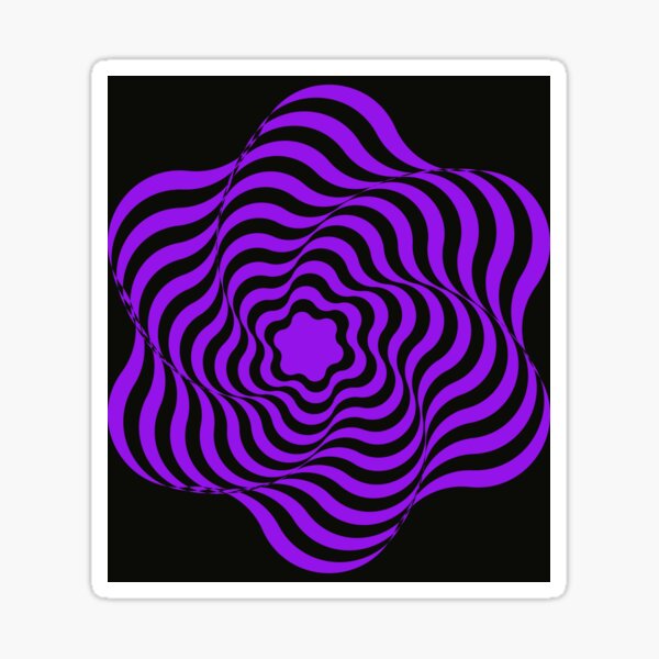 Optical Delight: A Mesmerizing Geometric Background Sticker