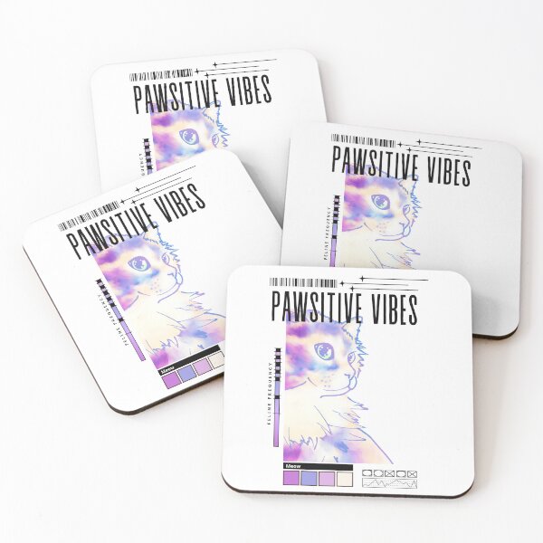Item preview, Pawsitive Vibes - Feline Frequency - Vaporwave Pastel Cat designed and sold by HavenAlethea.