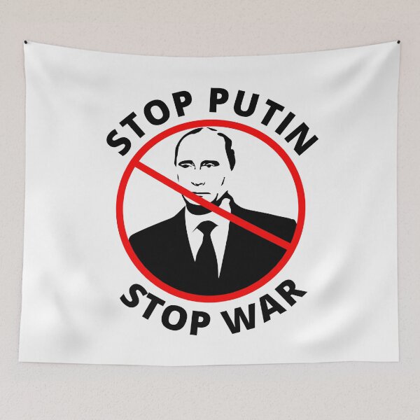Item preview, STOP PUTIN STOP WAR - PROTEST designed and sold by DoodlrMob.