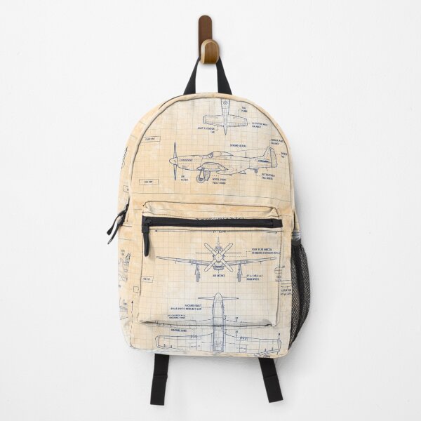 Item preview, Mustang: North American P-51D (Old Blue Grid- Vertical) designed and sold by BGALAXY.