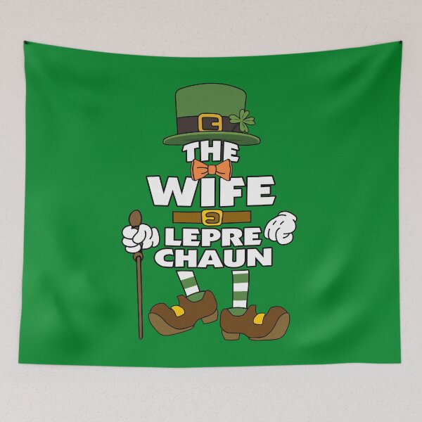 Artikelvorschau, The Wife Leprechaun St Patrick's Day Celebration Matching Outfits Group Attire entworfen und verkauft von onicon.
