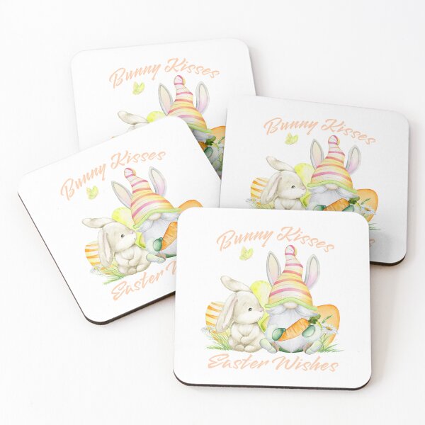 Item preview, Bunny Kisses Easter Wishes - Easter Gnome designed and sold by Trinket-Trickster.