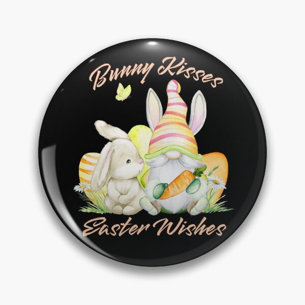 Item preview, Bunny Kisses Easter Wishes - Easter Gnome designed and sold by Trinket-Trickster.