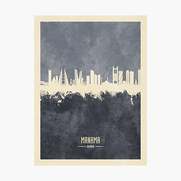 Item preview, Manama Bahrain Skyline designed and sold by ArtPrints.