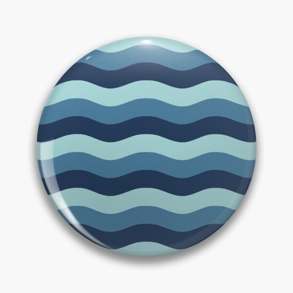 Item preview, Blue Wavy Stripes Pattern designed and sold by starrylite.