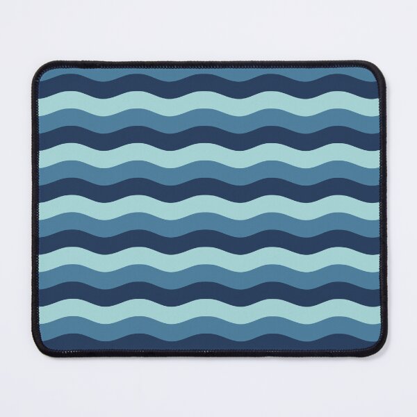 Item preview, Blue Wavy Stripes Pattern designed and sold by starrylite.