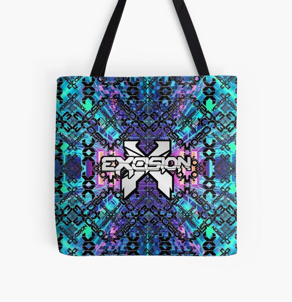 Excision 'Sliced' Logo All-Over Tote Bags