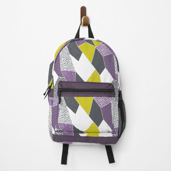 Item preview, Funky Geometric Graphic with Purple and Green designed and sold by Claire Hunt Designs.
