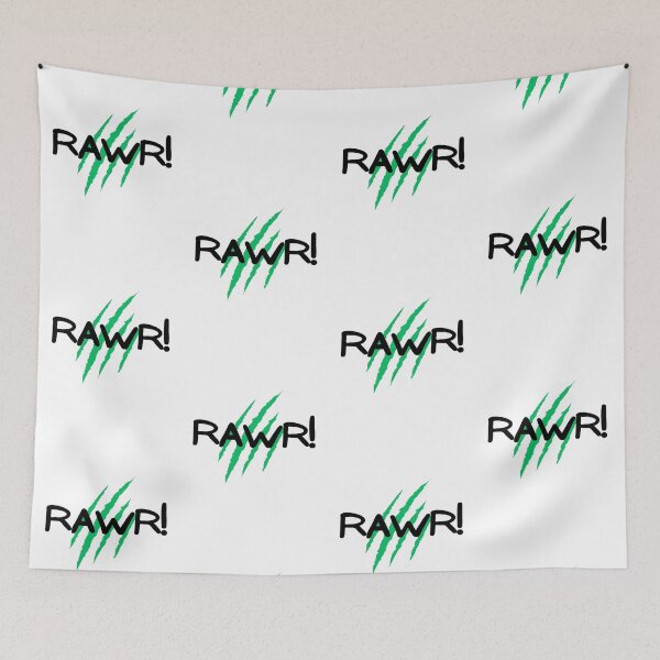 Item preview, RAWR! With Green Claw Marks designed and sold by LadySquiggle.
