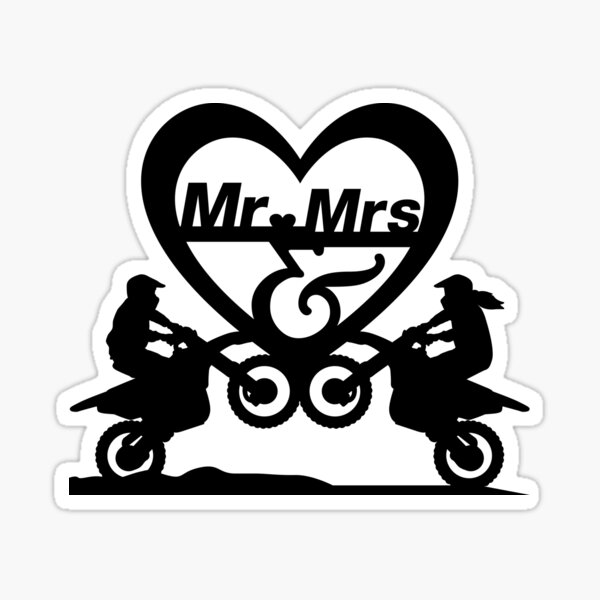 Item preview, Wedding Bachelor Party T Shirt, Wedding T Shirt, Motocross themed wedding, Mr. and Mrs., Romantic Couple, Bride and Groom Funny Wedding Gift Idea Essential T-Shirt designed and sold by sixday 7day.