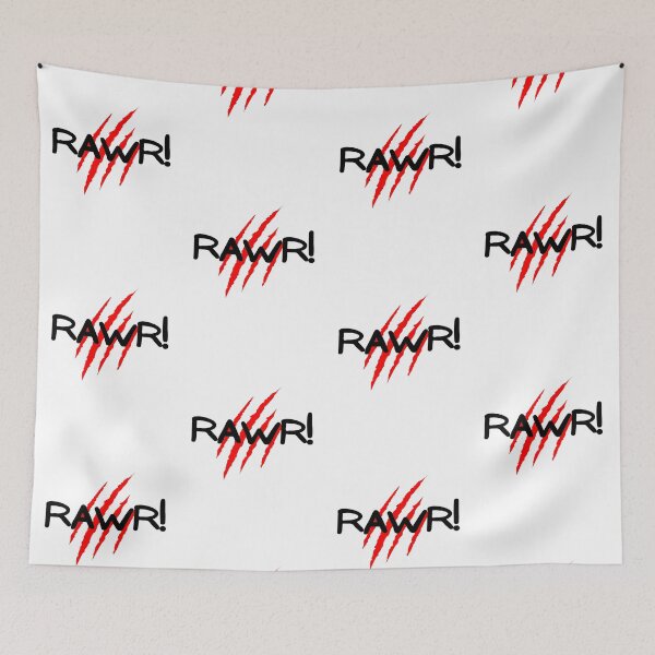 Item preview, RAWR! With Red Claw Marks designed and sold by LadySquiggle.