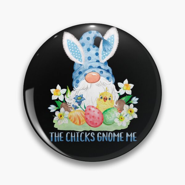 Item preview, The Chicks Gnome Me - Easter Gnome Blue designed and sold by Trinket-Trickster.