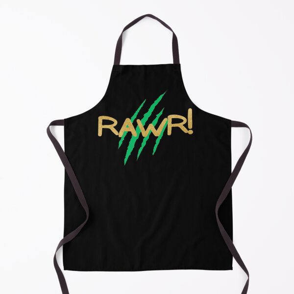 Item preview, RAWR! Gold with Green Claw Marks designed and sold by LadySquiggle.