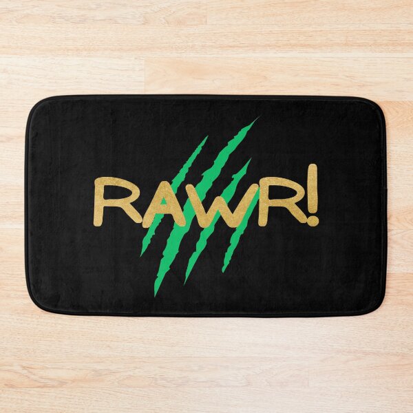 Item preview, RAWR! Gold with Green Claw Marks designed and sold by LadySquiggle.
