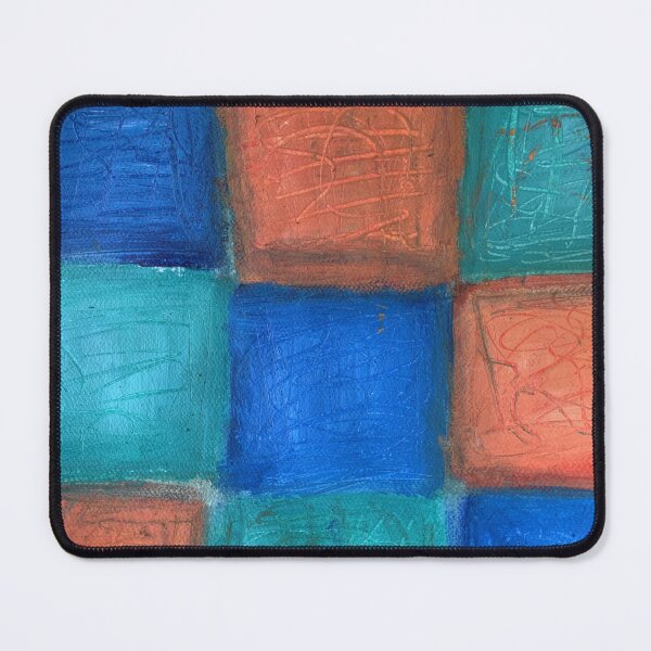 Item preview, Rustic Tiles - abstract art print abstract tiles geometric abstract colorful wall art designed and sold by AdzSpirit.