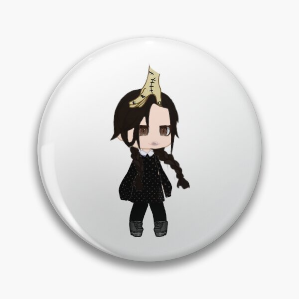 Item preview, Wednesday Addams and Hand - Cute Chibi designed and sold by McLareTeeHub.
