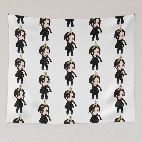 Item preview, Wednesday Addams and Hand - Cute Chibi designed and sold by McLareTeeHub.