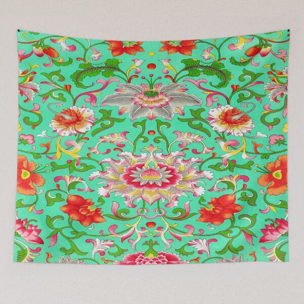 Item preview,  Vintage Chinese Colorful Floral Pattern,Antique,china, designed and sold by Tamas Das.