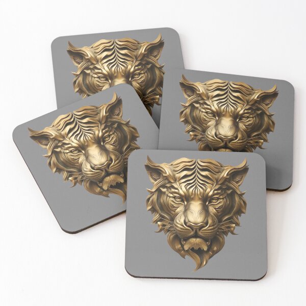 Item preview, Golden Tiger Grey designed and sold by BodyVerseArt.
