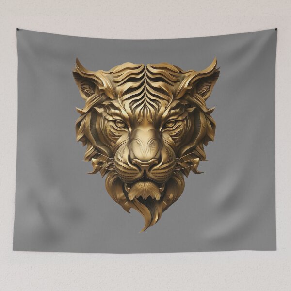 Item preview, Golden Tiger Grey designed and sold by BodyVerseArt.