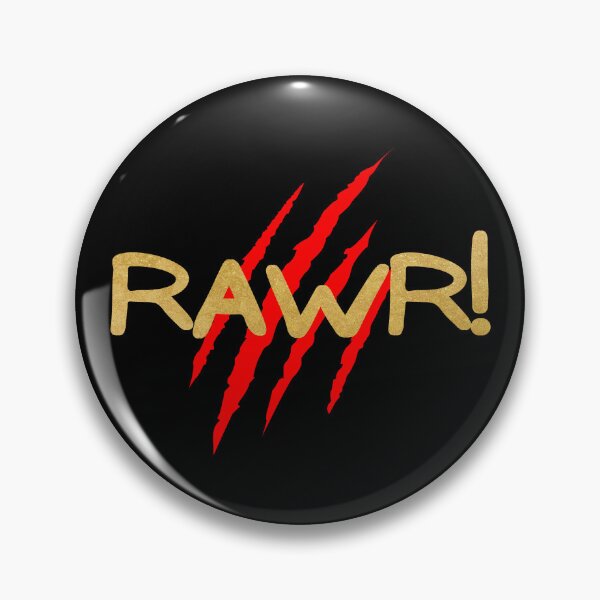 Item preview, RAWR! Gold with Red Claw Marks designed and sold by LadySquiggle.