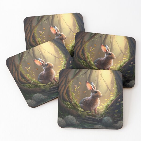 Item preview, Rabbit in an enchanted forest designed and sold by GforAL.