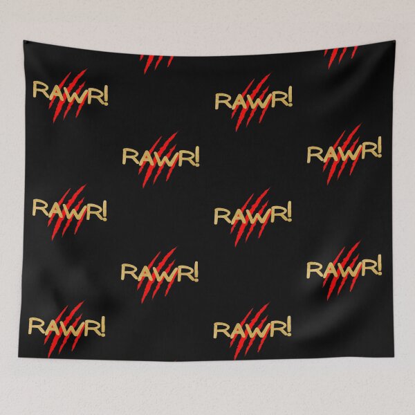 Item preview, RAWR! Gold with Red Claw Marks designed and sold by LadySquiggle.