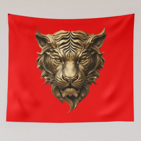 Item preview, Golden Tiger Red designed and sold by BodyVerseArt.