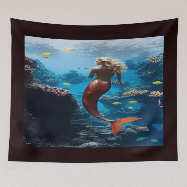 Item preview, A mermaid and the aquatic world designed and sold by Marcel1966.