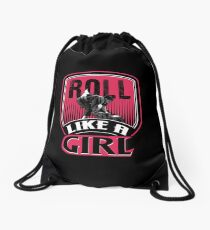 Rolle wie ein Mädchen | Brasilianisches Jiu Jitsu | Jiu Jitsu Kleidung | Jujitsu Hemden | bjj | BJJ Shirt | bjj Geschenk | Kampfkunsthemd | MMA-Shirt Turnbeutel