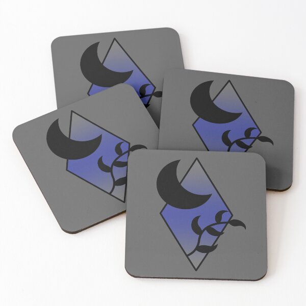 Item preview, Moon Vine - Grey & Indigo designed and sold by TheeForestFox Shop.