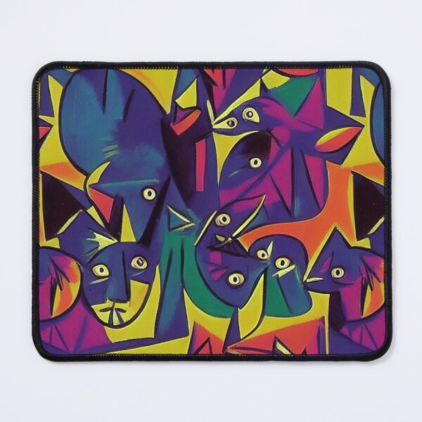 Item preview, Cat Eyes Watching at You Wherever You Go - Abstract Cats designed and sold by FloralZoo.