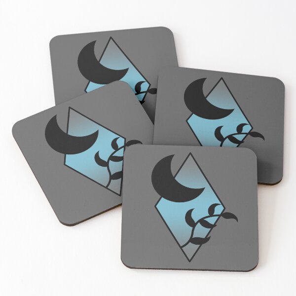 Item preview, Moon Vine - Grey & Blue designed and sold by TheeForestFox Shop.