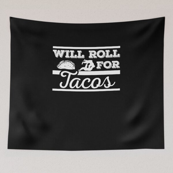 Item preview, Will roll for tacos | brazilian jiu jitsu | jiu jitsu apparel | jujitsu shirts | bjj | bjj shirt | bjj gift | martial arts shirt | mma shirt designed and sold by Kreature Look.