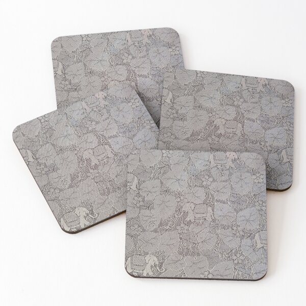 Item preview, Silver intricate pattern designed and sold by textileprint.