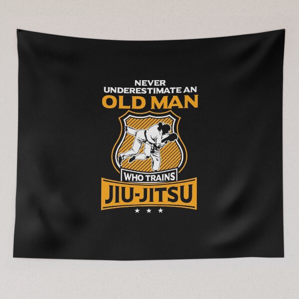 Item preview, Never Underestimate an Old Man who Trains Jiu Jitsu | brazilian jiu jitsu | jiu jitsu apparel | jujitsu shirts | bjj | bjj shirt | bjj gift | martial arts shirt | mma shirt designed and sold by Kreature Look.
