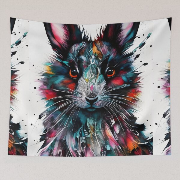 Item preview, Colorful Rabbit #1 designed and sold by mrbribe.