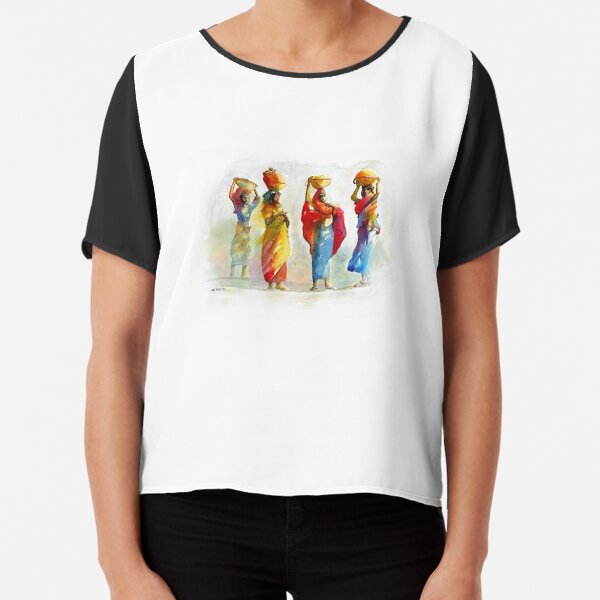 African Fulani Chiffon Top