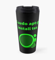 Linux sudo apt-get install tea Travel Mug