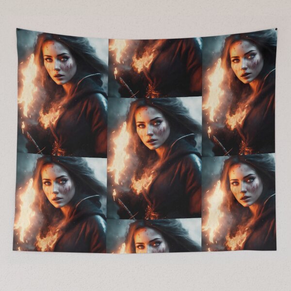 Item preview, A beautiful sorceress of fire. designed and sold by Maniock.